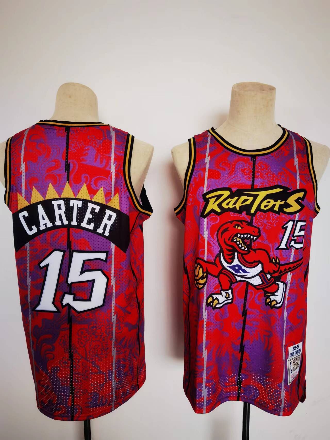 Men Toronto Raptors #15 Carter Red 2022 Lunar New Year Tiger Cny NBA Jersey->youth nba jersey->Youth Jersey